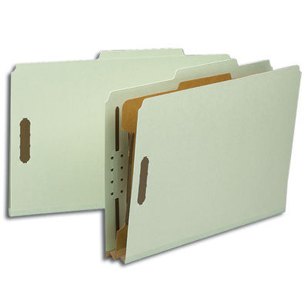 Smead Classification Folders Legal 4-Section Gray-Green (10) Plastic Grey folder