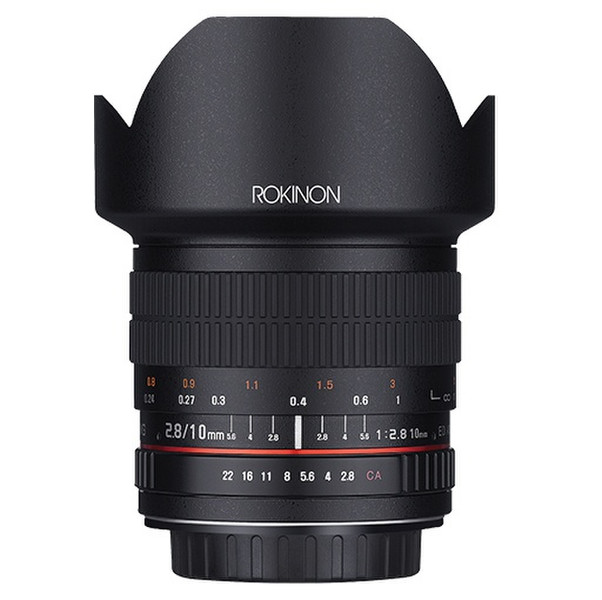 ROKINON Digital Photo 10M-FX SLR Ultra-wide lens Черный объектив / линза / светофильтр
