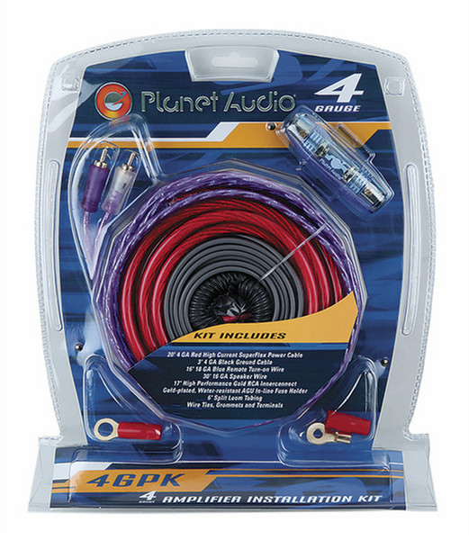 Planet Audio 4GPK 9m Mehrfarben Audio-Kabel