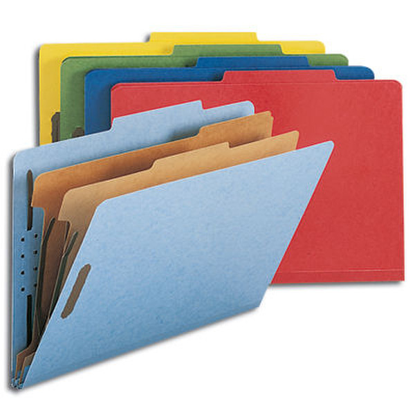 Smead Classification Folders Legal 6-Section Assorted (10) Пластик папка