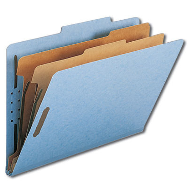 Smead Classification Folders Legal 6-Section Blue (10) Plastic Blue folder