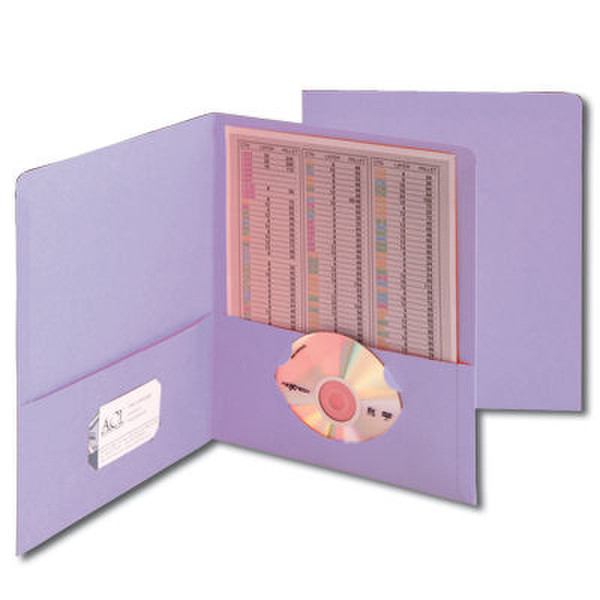 Smead Pocket Portfolios 100 Sheets Lavender Koskin Aktendeckel