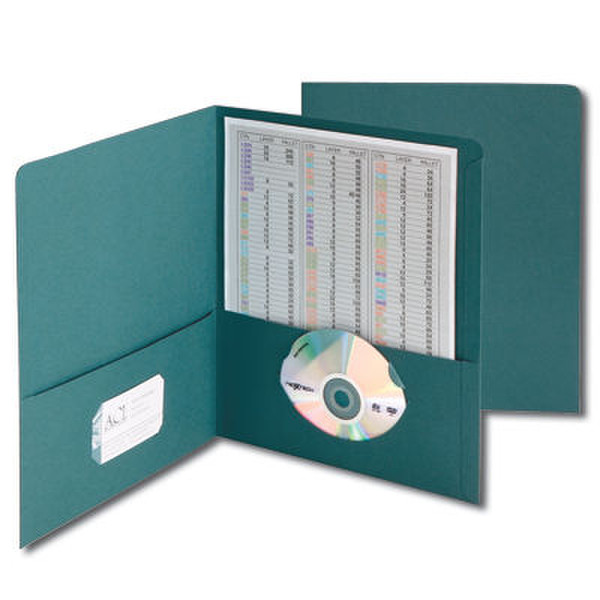 Smead Pocket Portfolios 100 Sheets Teal Koskin Turquoise folder