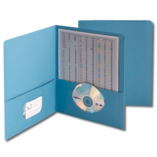 Smead Pocket Portfolios 100 Sheets Blue Koskin Blue folder