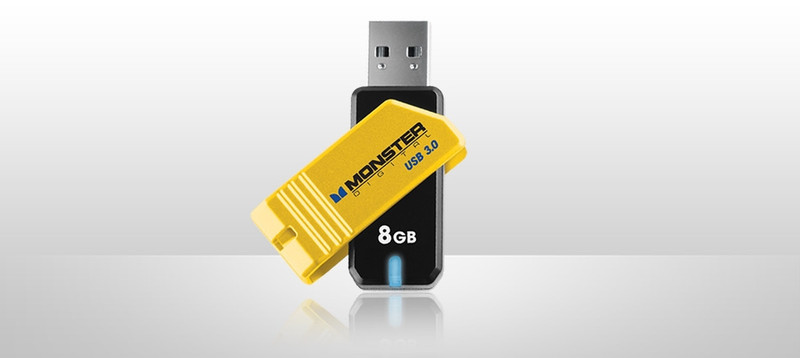 Monster Digital Coppa 3.0 8GB 32GB USB 3.0 Black USB flash drive