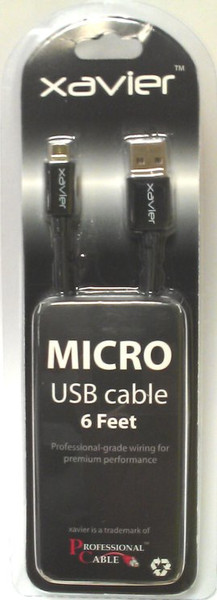 Professional Cable 6ft, USB 2.0-A - USB 2.0 Micro-B