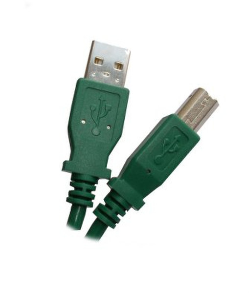 Professional Cable 6ft, USB 2.0-A - USB 2.0-B 1.83m USB A USB B Green