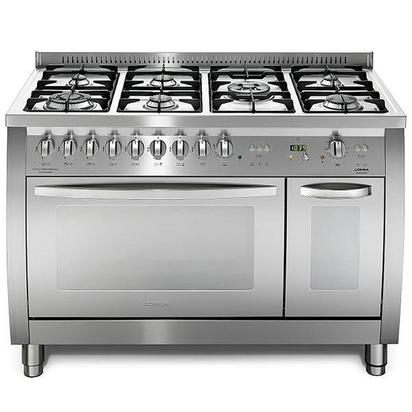 Lofra CSD126GV+E/2Ci Freistehend Gas hob A-15% Edelstahl
