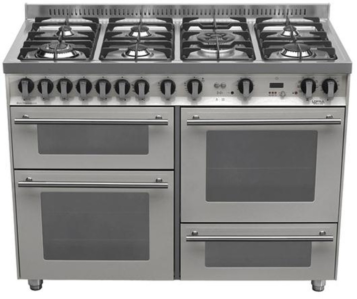 Lofra P126SMFE+MF/2CI Freistehend Gas hob A-15% Edelstahl