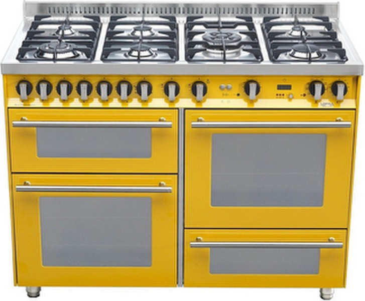 Lofra PG126SMFE+MF/2CI Freestanding Gas hob A-15% Yellow