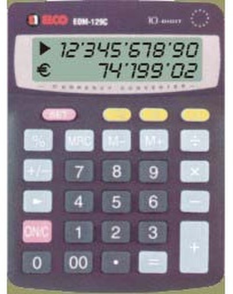 Elco EOM-129C Desktop Basic calculator Multicolour calculator