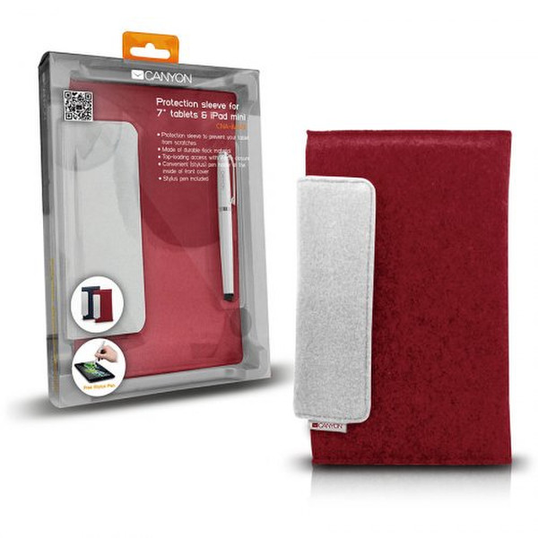 Prestigio CNA-IMS01R 7.9Zoll Sleeve case Rot Tablet-Schutzhülle