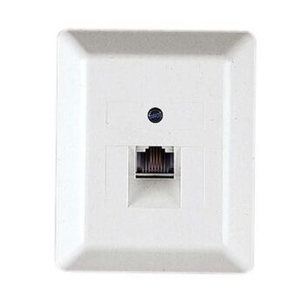 Hama ISDN Outlet Surface Socket White outlet box
