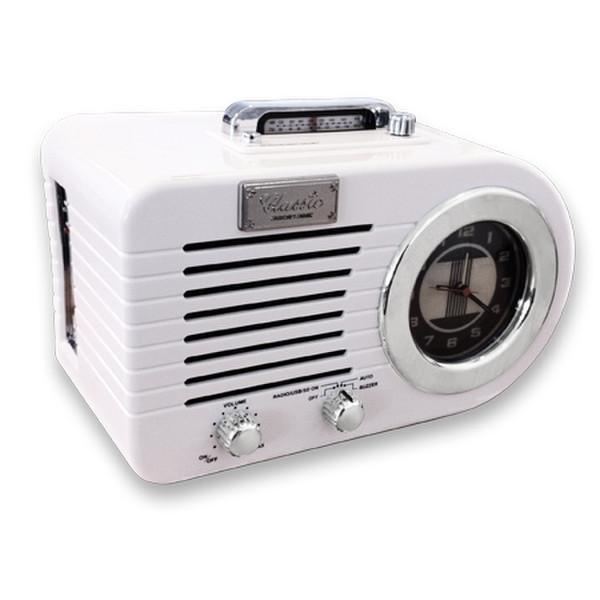Ricatech PR220 Часы Белый радиоприемник