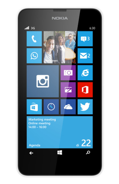 Nokia Lumia 630 Одна SIM-карта 8ГБ Белый смартфон