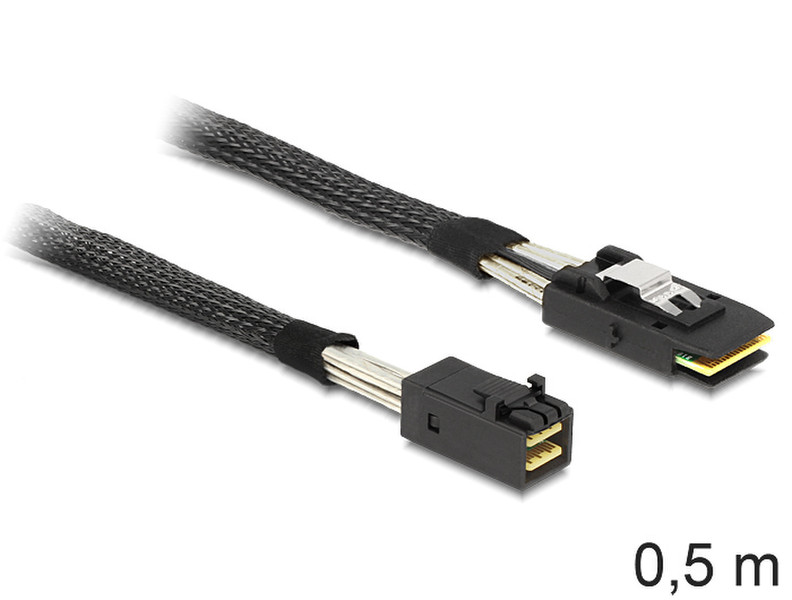 DeLOCK 83388 0.5m Serial Attached SCSI (SAS) cable