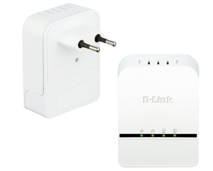 D-Link DHP-329AV 200Mbit/s Ethernet LAN White 2pc(s) PowerLine network adapter
