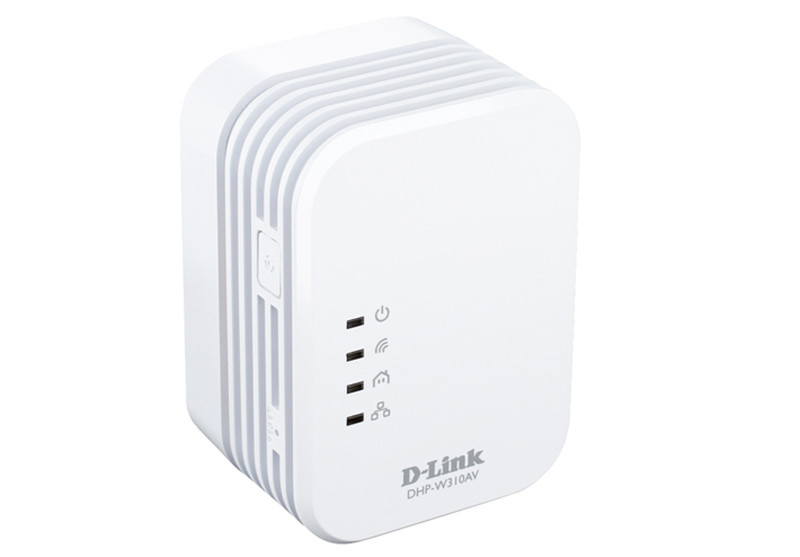 D-Link DHP-W310AV 300Mbit/s Eingebauter Ethernet-Anschluss WLAN Weiß 1Stück(e) PowerLine Netzwerkadapter