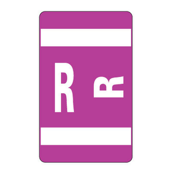 Smead AlphaZ® ACCS Color Coded Alphabetic Label R - Purple 100Stück(e) selbstklebendes Etikett