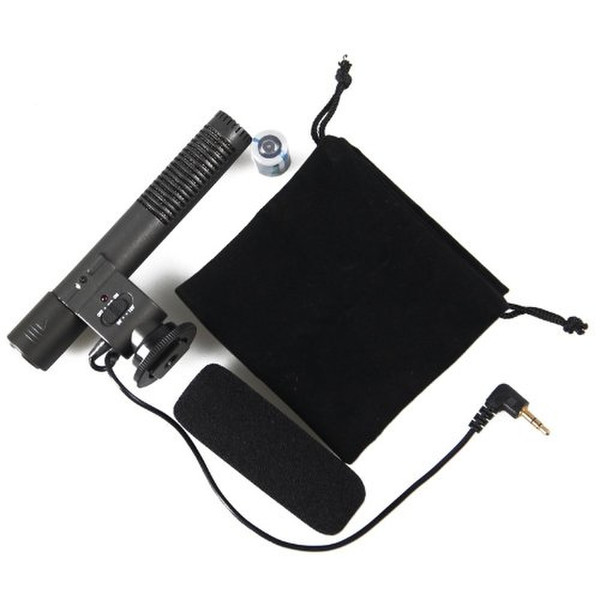 Goliton CAM.P02.MCP.102.XXB Digital camcorder microphone Verkabelt Schwarz Mikrofon