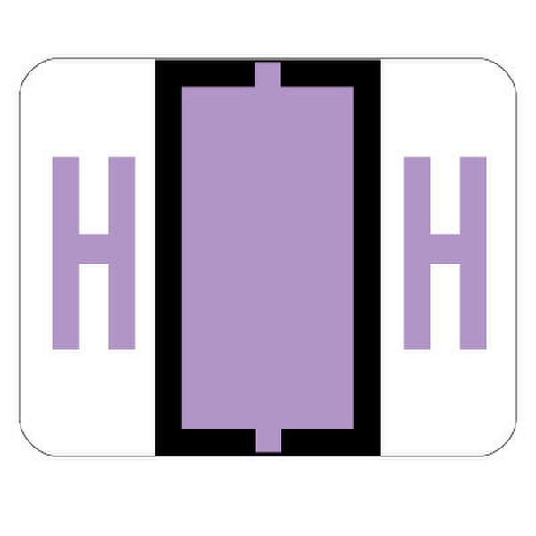 Smead BCCR Bar Style Color Coded Labels H - Lavender 500pc(s) self-adhesive label