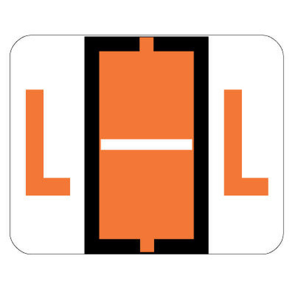 Smead BCCR Bar Style Color Coded Labels L - Dark Orange 500Stück(e) selbstklebendes Etikett