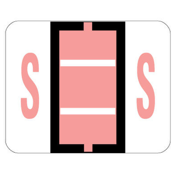 Smead BCCR Bar Style Color Coded Labels S - Pink 500pc(s) self-adhesive label