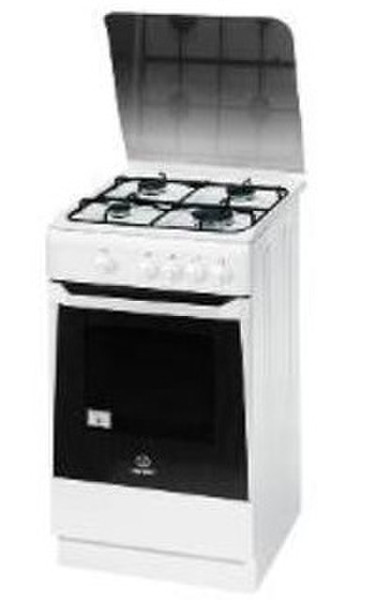 Indesit KN 1 G2S (XW)/E Freestanding Gas hob White cooker