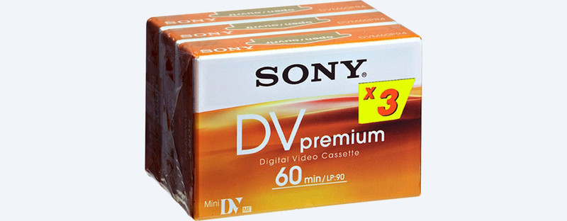 Sony DVM60PR4 3PK Orange,White 3pc(s) stationery/office tape