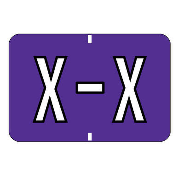 Smead Barkley Color Coded Labels X - Purple/White 500шт самоклеящийся ярлык