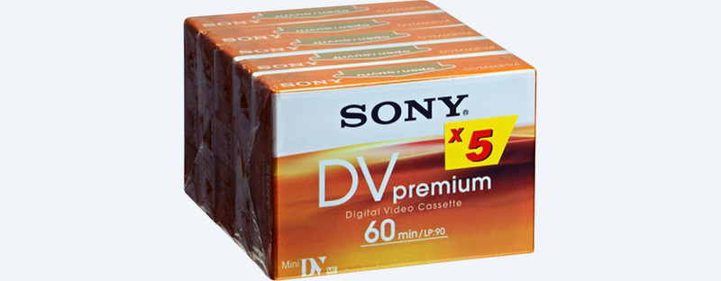 Sony DVM60PR4 5PK Orange,White 5pc(s) stationery/office tape