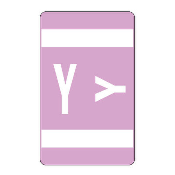 Smead AlphaZ® ACCS Color Coded Alphabetic Label Y - Lavender 100шт самоклеящийся ярлык