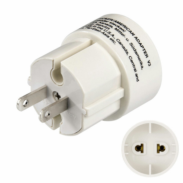 Hama American Plug White power adapter/inverter