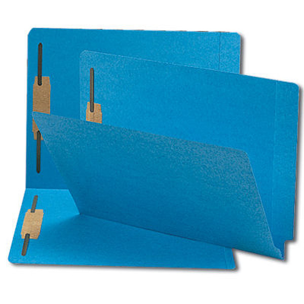 Smead Colored Fastener Folders Shelf-Master Letter Blue Blue folder