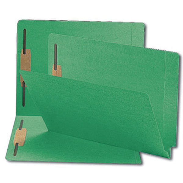 Smead Colored Fastener Folders Shelf-Master Letter Green Green folder