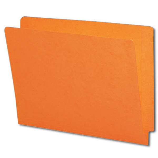 Smead Colored Folders Shelf-Master® Reinforced Tab Letter - Orange Plastic Orange folder