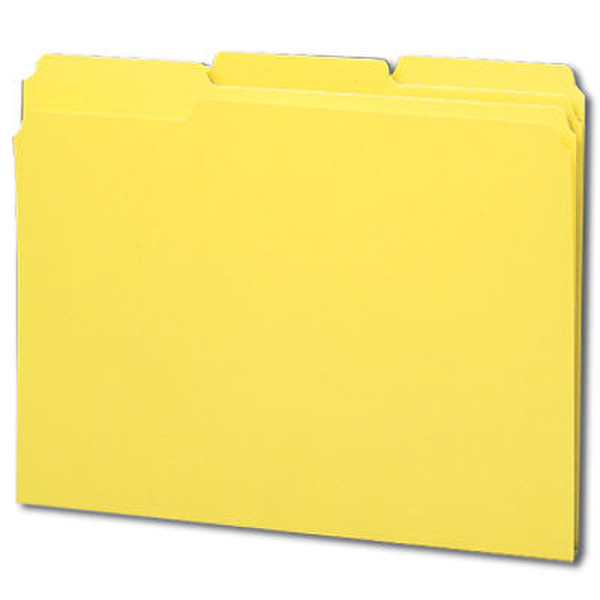 Smead Colored Folders Reinforced Tab Letter Yellow Plastic Yellow folder