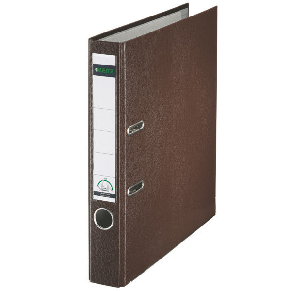 Leitz 180° Plastic Lever Arch File Brown folder