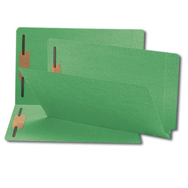 Smead Colored Fastener Folders Shelf-Master Legal Green Green folder