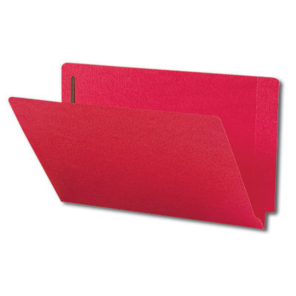 Smead Colored Fastener Folders Shelf-Master Legal Red Red folder