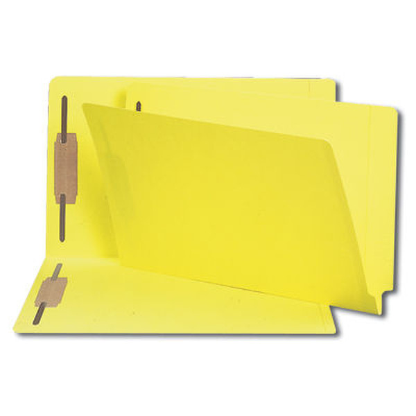 Smead Colored Fastener Folders Shelf-Master Legal Yellow Желтый папка