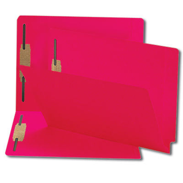 Smead Colored Fastener Folders Shelf-Master Letter Red Red folder