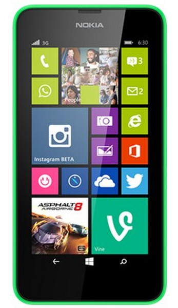 Nokia Lumia 630 8GB Schwarz, Grün