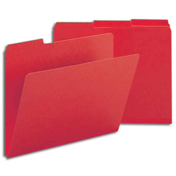 Smead Colored Pressboard Folders Letter Bright Red Красный папка