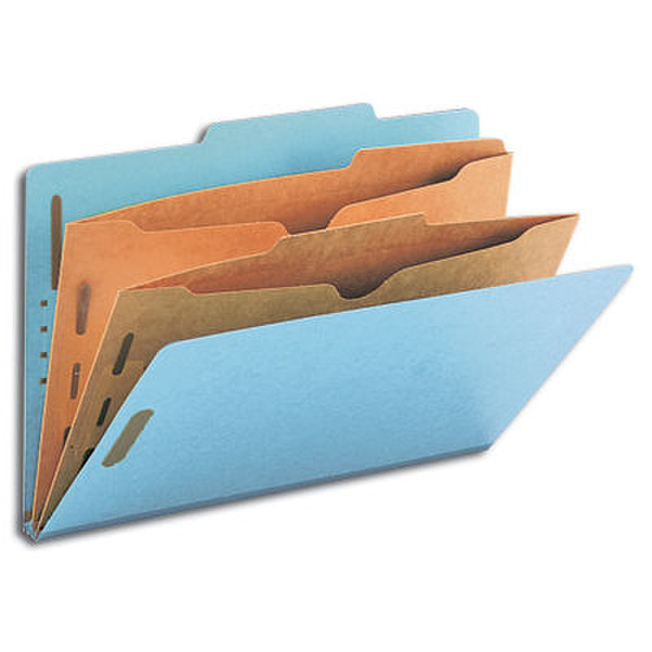 Smead Classification Folders, Pocket Style Divider Legal Blue Blue folder