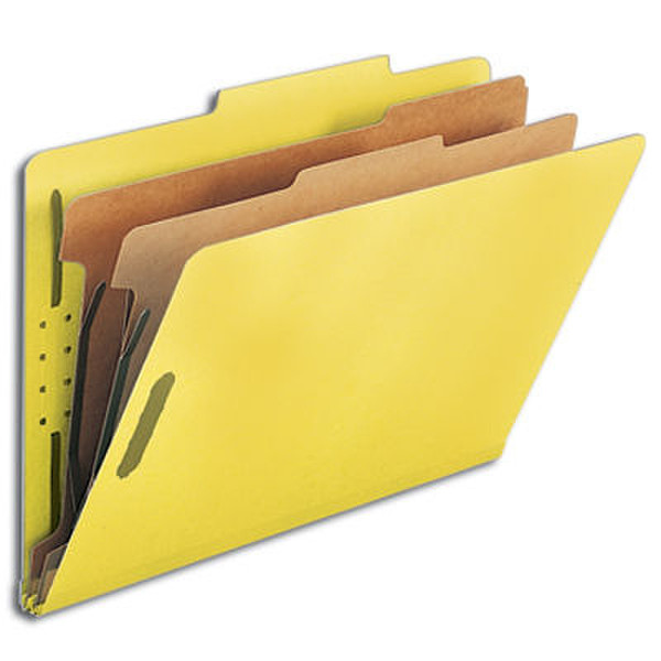 Smead Classification Folders Legal 6-Section Yellow (10) Plastic Yellow folder