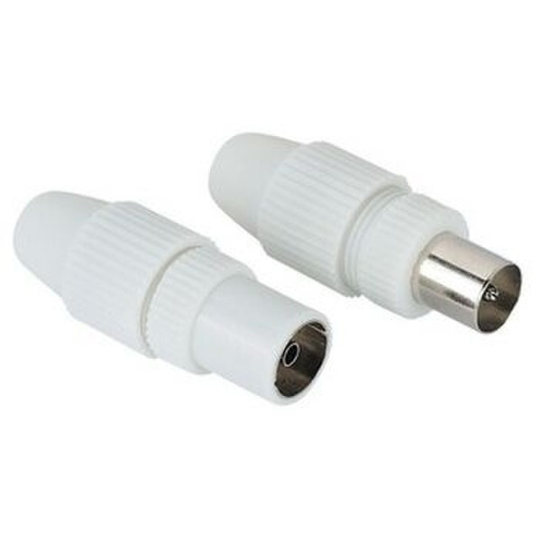 Hama Antenna Male Plug / Female Jack, Coaxial, Clamp Type coaxial connector