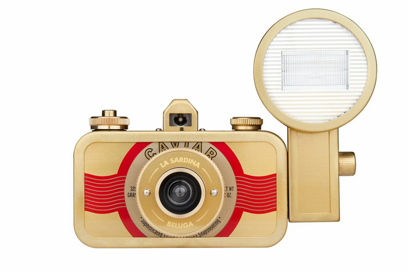 Lomography La Sardina Compact film camera 35 mm Gold