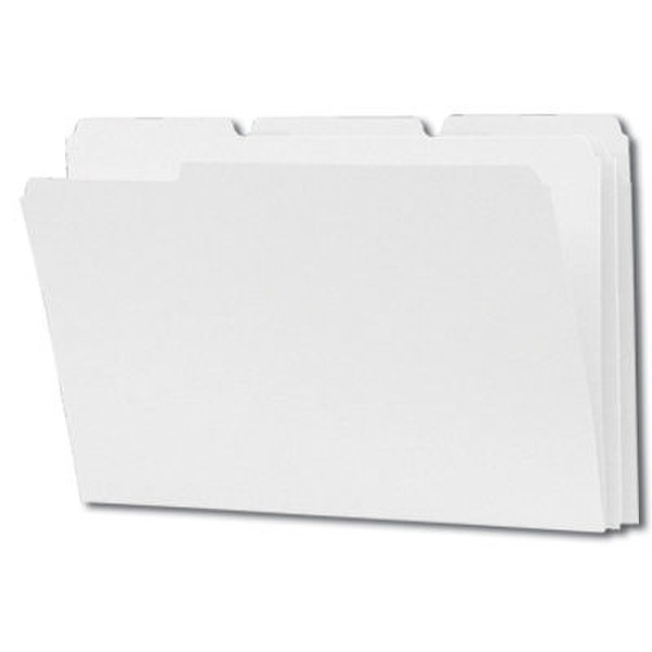 Smead Colored Folders Reinforced Tab Legal White Plastic White folder