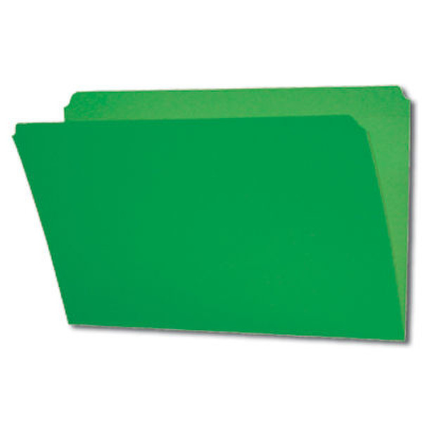 Smead Colored Folders Straight Cut Tab Legal Green Зеленый папка